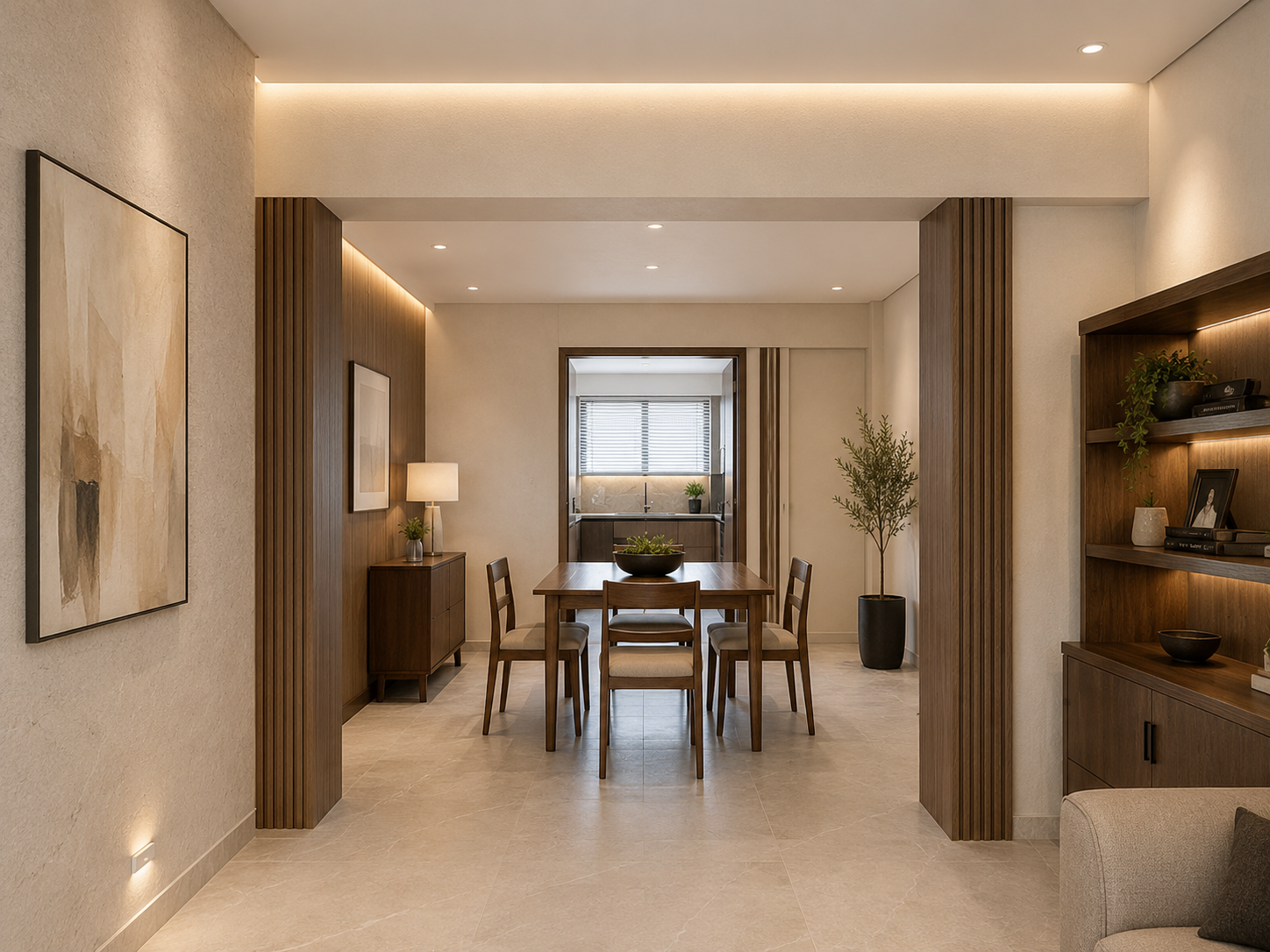 Después - Sala con Wall Panels WPC